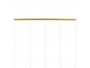 TRIANGLE 00610 Μοντέρνο Κρεμαστό Φωτιστικό Οροφής Πολύφωτο Χρυσό Μεταλλικό Πλέγμα Μ170 x Π22 x Y130cm - 10