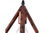 TRIANGLE 00618 Μοντέρνο Κρεμαστό Φωτιστικό Οροφής Τρίφωτο Χάλκινο Μεταλλικό Πλέγμα Φ49 x Y130cm - 4