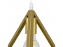 TRIANGLE 00620 Μοντέρνο Κρεμαστό Φωτιστικό Οροφής Τρίφωτο Χρυσό Μεταλλικό Πλέγμα Φ49 x Y130cm - 5