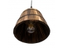 CEBU 00888 ΣΕΤ Vintage Κρεμαστό Φωτιστικό Οροφής Τρίφωτο Μεταλλικό Ξύλινο Φ40 x Y210cm - 8