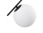 MONROE 00952 Μοντέρνο Κρεμαστό Φωτιστικό Οροφής Τρίφωτο Μαύρο - Λευκό Μεταλλικό Μπάλα Φ60 x Υ50cm - 3