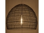 MALIBU 00966 Vintage Κρεμαστό Φωτιστικό Οροφής Μονόφωτο Μαύρο Ξύλινο Bamboo Φ100 x Y86cm - 2