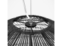 MALIBU 00966 Vintage Κρεμαστό Φωτιστικό Οροφής Μονόφωτο Μαύρο Ξύλινο Bamboo Φ100 x Y86cm - 5