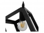 Μοντέρνο Κρεμαστό Φωτιστικό Οροφής Μονόφωτο Μαύρο Μεταλλικό Πλέγμα Φ25 CUBE 01015 - 9