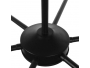 LIMI 01092 Vintage Industrial Κρεμαστό Φωτιστικό Οροφής Πολύφωτο Μαύρο Μεταλλικό Πολυέλαιος με Καπέλο Φ100 x Y65cm - 7