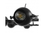 LINNYA 01219 Μοντέρνο Industrial Κρεμαστό Φωτιστικό Οροφής Πολύφωτο Μαύρο Μεταλλικό Πολυέλαιος με Κινούμενα Σποτ Φ66 x Y10cm - 6