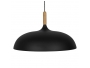 VALLETE BLACK 01259 Μοντέρνο Κρεμαστό Φωτιστικό Οροφής Μονόφωτο Μαύρο Μεταλλικό Καμπάνα Φ60 x Y35cm - 1