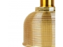 SEGRETO 01448 Vintage Κρεμαστό Φωτιστικό Οροφής Μονόφωτο Χρυσό Γυάλινο Διάφανο Καμπάνα με Χρυσό Ντουί Φ14 x Υ18cm - 6