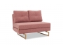 Καναπές 2θέσιος-κρεβάτι Edda ύφασμα ροζ 118x98x86εκ 024-000020 - 1