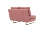 Καναπές 2θέσιος-κρεβάτι Edda ύφασμα ροζ 118x98x86εκ 024-000020 - 5