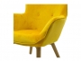 Πολυθρόνα Kido υφασμάτινη βελούδο χρώμα κίτρινο 046-000003 - 8
