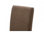 Καρέκλα Ditta ύφασμα ανοικτό καφέ-πόδι μασίφ ξύλο καρυδί 047-000038 - 6