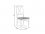 Καρέκλα Hug ξύλο-MDF λευκό-καρυδί 091-000008 - 8