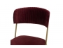 Καρέκλα Livio βελούδο μπορντώ-χρυσό πόδι 101-000045 - 5