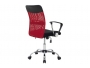 Καρέκλα γραφείου εργασίας Rina με ύφασμα mesh χρώμα μαύρο-κόκκινο 109-000007 - 2