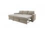 Γωνιακός καναπές-κρεβάτι δεξιά γωνία Belle μπεζ 236x164x88εκ 165-000012 - 1