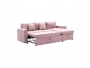 Γωνιακός καναπές-κρεβάτι αναστρέψιμος Lilian ύφασμα σάπιο μήλο 225x148x81εκ - 2