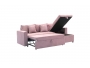 Γωνιακός καναπές-κρεβάτι αναστρέψιμος Lilian ύφασμα σάπιο μήλο 225x148x81εκ - 5