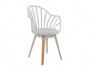 Καρέκλα ANAIS σε λευκό χρώμα HM8049.01 - 1