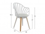 Καρέκλα ANAIS σε λευκό χρώμα HM8049.01 - 2