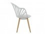 Καρέκλα ANAIS σε λευκό χρώμα HM8049.01 - 4