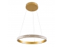 DIAMOND 61129 Κρεμαστό Φωτιστικό Δαχτυλίδι-Κύκλος LED CCT 30W 3513lm 360° AC 220-240V - Εναλλαγή Φωτισμού μέσω Τηλεχειριστηρίου All In One Ψυχρό 6000k+Φυσικό 4500k+Θερμό 2700k Dimmable Φ40cm - Χρυσό Β - 1