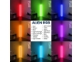 Μοντέρνο Minimal Επιδαπέδιο Μαύρο Φωτιστικό 100cm LED 16 Watt με Ασύρματο Χειριστήριο RF & Dimmer RGB Πολύχρωμο ALIEN Design 100-8 - 3