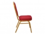 HILTON Καρέκλα Μεταλλική Gold/Ύφασμα Κόκκινο 44x55x93 εκ.  ΕΜ513 - 3