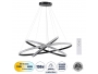 DIAMOND TRIO 61140-DECO Κρεμαστό Φωτιστικό Δαχτυλίδι-Κύκλος LED CCT 150W 18379lm 360° AC 220-240V - Εναλλαγή Φωτισμού μέσω Τηλεχειριστηρίου All In One Ψυχρό 6000k+Φυσικό 4500k+Θερμό 2700k Dimmable Φ60 - 7