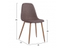 Καρέκλα LEONARDO HM00100.03 με μεταλλικά πόδια & ύφασμα καφέ - 2