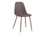 Καρέκλα LEONARDO HM00100.03 με μεταλλικά πόδια & ύφασμα καφέ - 1