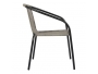 ΠΟΛΥΘΡΟΝΑ ΚΑΡΕΚΛΑ CAMEL HM5015.01 ΓΚΡΙ ΜΕΤΑΛΛΙΚΗ ΜΕ WICKER 53x58x76 εκ. - 4