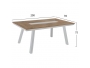 ΤΡΑΠΕΖΙ ΑΛΟΥΜΙΝΙΟΥ ΜΕ POLYWOOD 200X94 ΛΕΥΚΟ HM5131.11 - 2