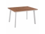 ΤΡΑΠΕΖΙ ΑΛΟΥΜΙΝΙΟΥ RAHIMA ΜΕ POLYWOOD ΛΕΥΚΟ 120x80x72,5Υ εκ. HM5562.01 - 1