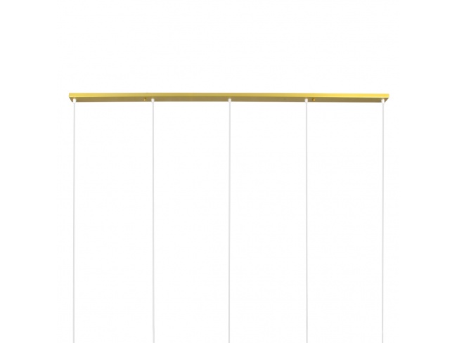 TRIANGLE 00610 Μοντέρνο Κρεμαστό Φωτιστικό Οροφής Πολύφωτο Χρυσό Μεταλλικό Πλέγμα Μ170 x Π22 x Y130cm - 10