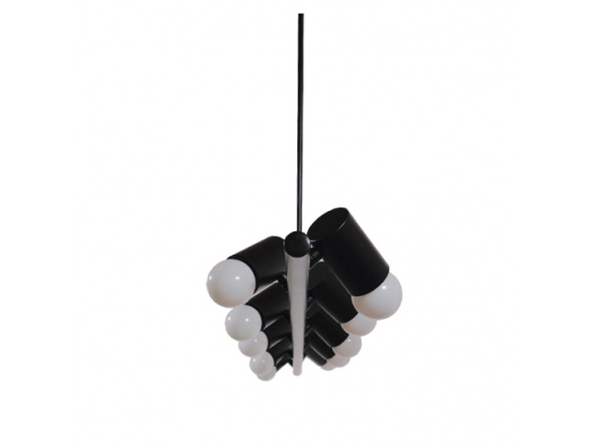 ALFREDA 01242 Μοντέρνο Κρεμαστό Φωτιστικό Οροφής Πολύφωτο Μαύρο Μεταλλικό Ράγα Μ140 x Π18 x Υ100cm - 2