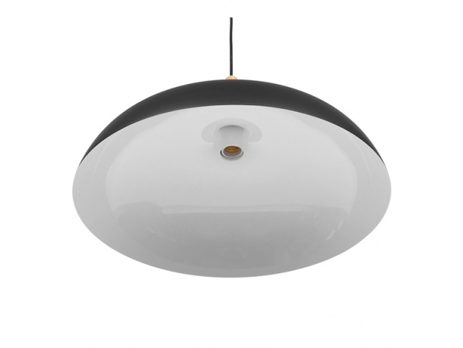 VALLETE BLACK 01259 Μοντέρνο Κρεμαστό Φωτιστικό Οροφής Μονόφωτο Μαύρο Μεταλλικό Καμπάνα Φ60 x Y35cm - 5