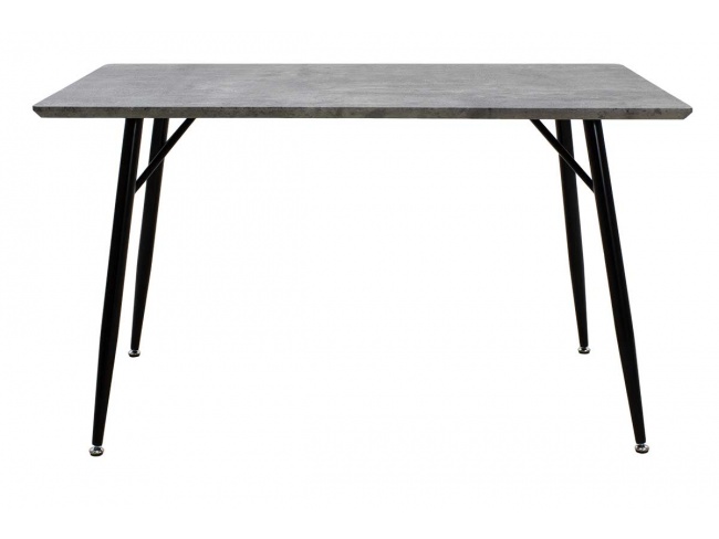 Τραπέζι Conor με επιφάνεια MDF χρώμα γκρι cement πόδι μεταλλικό μαύρο 029-000028 - 1
