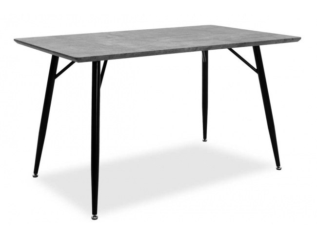 Τραπέζι Conor με επιφάνεια MDF χρώμα γκρι cement πόδι μεταλλικό μαύρο 029-000028 - 6