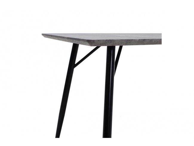 Τραπέζι Conor με επιφάνεια MDF χρώμα γκρι cement πόδι μεταλλικό μαύρο 029-000028 - 2