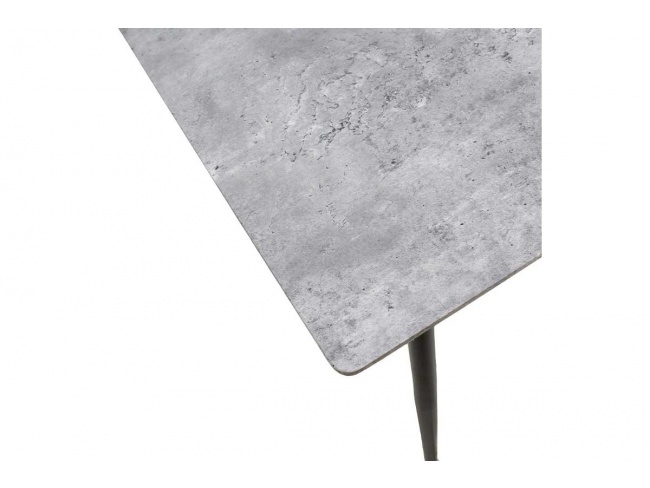 Τραπέζι Conor με επιφάνεια MDF χρώμα γκρι cement πόδι μεταλλικό μαύρο 029-000028 - 3