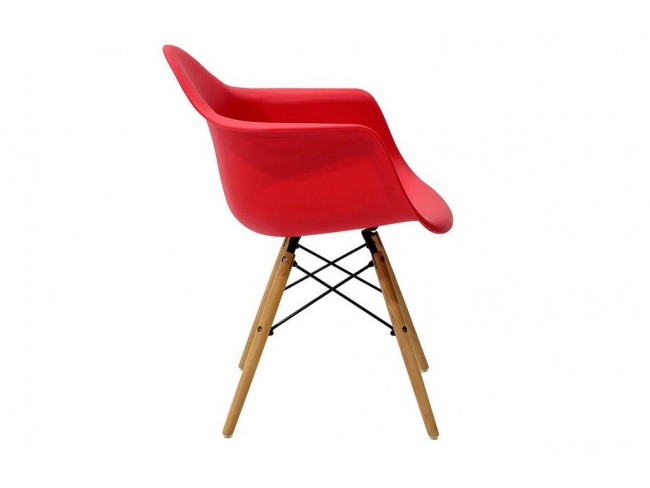Πολυθρόνα Julita πολυπροπυλενίου χρώμα κόκκινο - φυσικό 029-000041 - 2