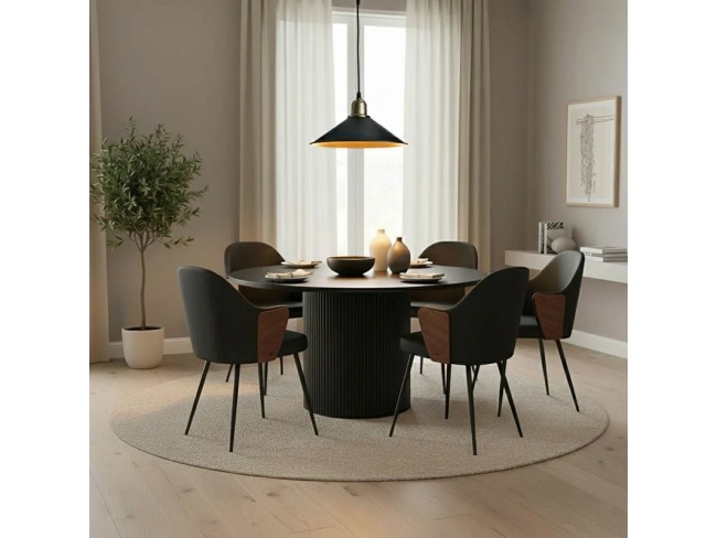 ΤΡΑΠΕΖΙ ΣΤΡΟΓΓΥΛΟ KARULO 029-000356 - 2