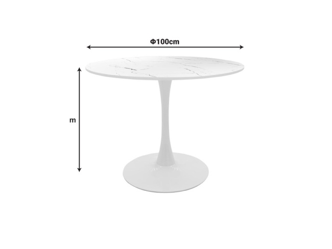 ΤΡΑΠΕΖΙ ΤΡΑΠΕΖΑΡΙΑΣ ΣΤΡΟΓΓΥΛΟ BALOU 029-000372 - 5