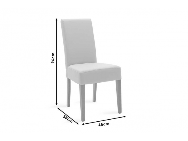Καρέκλα Ditta PU μόκα-πόδι μασίφ ξύλο καρυδί 047-000031 - 8