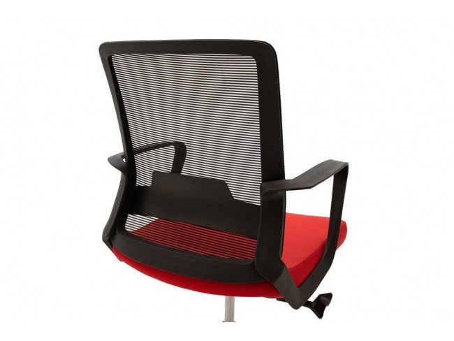Καρέκλα γραφείου εργασίας Cage  mesh μαύρο-κόκκινο 069-000058 - 5
