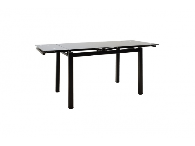 Τραπέζι επεκτεινόμενο Finn γυάλινο 8χιλ μαύρο 101-000013 - 2