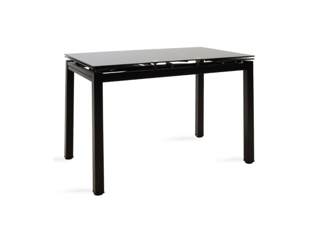 Τραπέζι επεκτεινόμενο Finn γυάλινο 8χιλ μαύρο 101-000013 - 1
