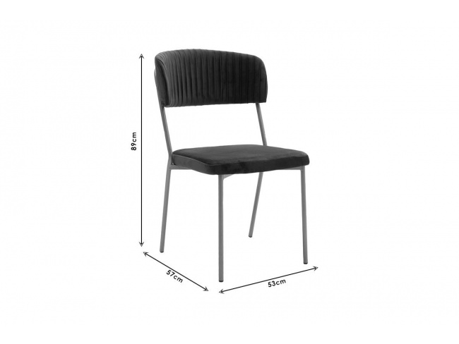 Καρέκλα Livio βελούδο μπορντώ-χρυσό πόδι 101-000045 - 7