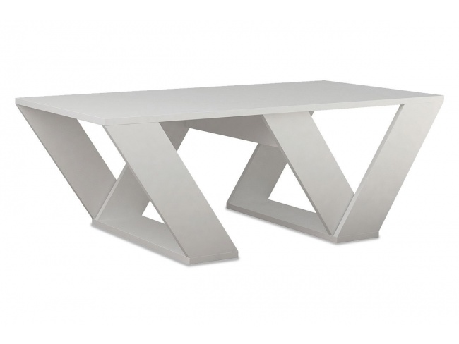 Τραπέζι σαλονιού PIPRA σε χρώμα λευκό 110x60x40 119-000648 - 1